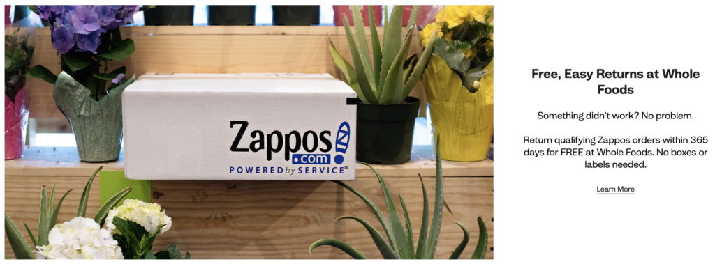 Zappos 365-day return policy